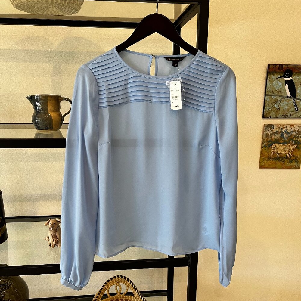 Brooks Brothers Women's Blouse SZ 6 Cornflower Blue NWT